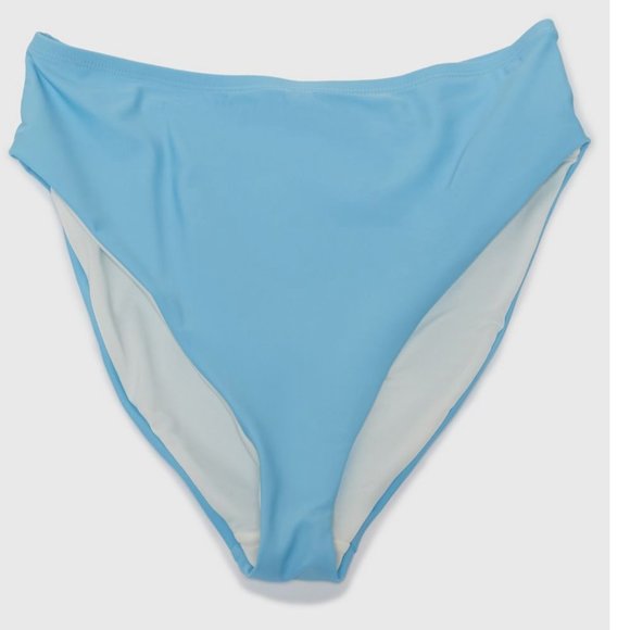 ⭐️ Jamie Solid Boho Beach Sky Hipster Hippie Deco Farm Beach High Bikini Bottoms - Picture 4 of 5